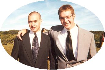 Seth and Michael, 9/2001 (at Alex and Lizzy's wedding)