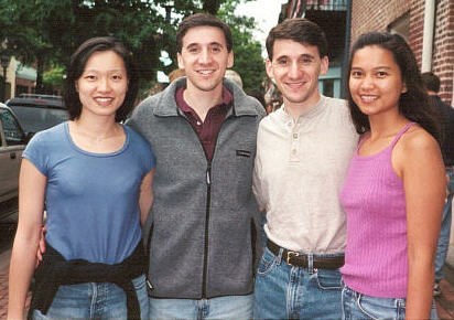 Brian, DeeDee, Mark, Andrea -- Old Town, VA 5/2000