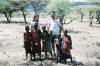 with Maasai children