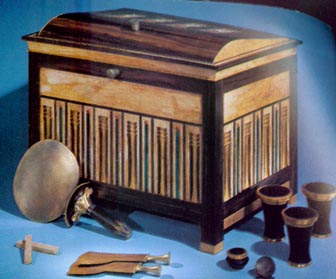 Conjunto de utensilios utilizados para el maquillaje
