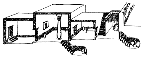 estructura casa egipcia