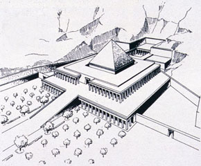 reconstruccion templo Mentuhotep II