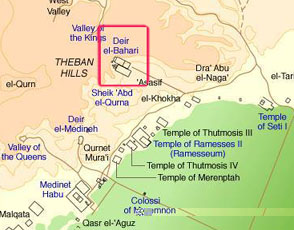 deir el-bahari situaci�n en el mapa