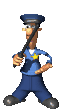 You be nice now and do what this little lady says and nobody'll get hurt!&nbsp; Move along now...