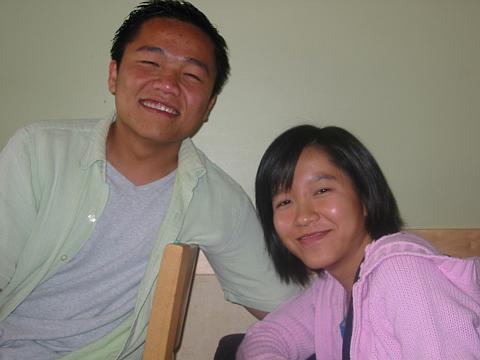 Duong and his girlfriend
