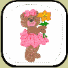 Girl Bear with Flower