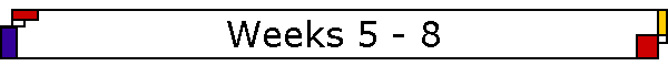 Weeks 5 - 8