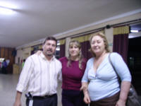 Prof. Alicia Salmern con los prof. Ponce y Ruiz