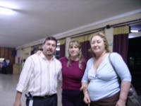 Prof. Alicia Salmer�n con los prof. Ponce y Ruiz