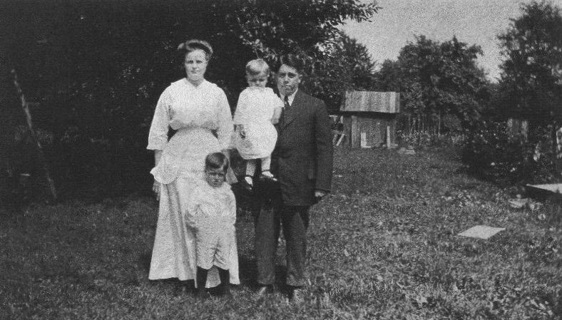 Cathrine(Kern) & Charles Clinton[1889] w/ sons Edward & Irvin[1913]