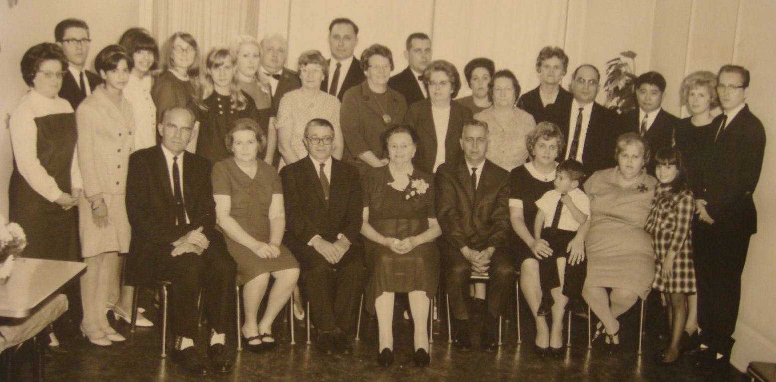 Ishman Family reunion 1968. Catherin Ellen (Kern) Ishman's 80th Birthday.