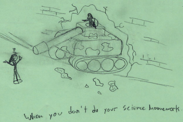 When you don't do your science homework...