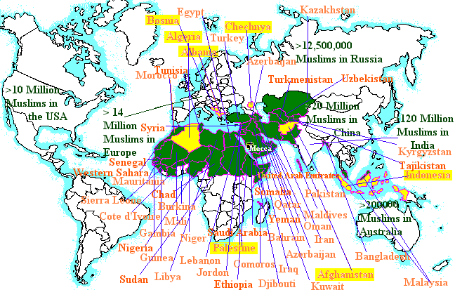 A Map of the Muslim World