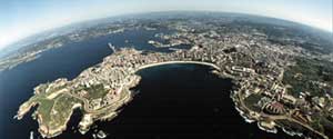 La Coruña, desde el aire