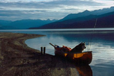 Nightfall on Quesnel Lake