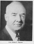 Col. Glenn C. Haynes 1933-1942