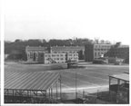 Bulldogs field inside prison / Chiefs announcer's box