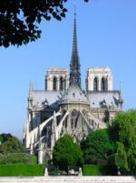 Notre-Dame de Paris - east side with flying buttresses.