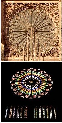 Notre-Dame de Stratsbourg rose window.