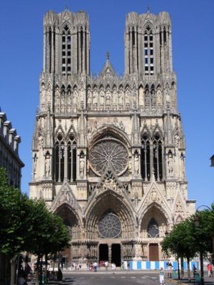 Reims cathedral, master piece of High Gothic.