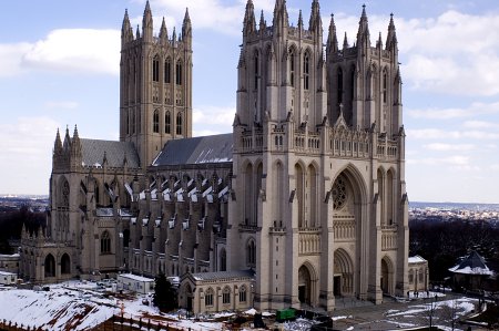 Washington National Cathedral - USA Gothic revival. Combination of French and English Gothic styles.