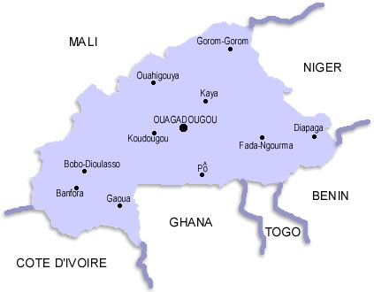 Carte du BF