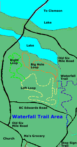 Waterfall Trail Area  Map