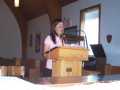 Shawna Hoskins Reading the First Scripture Lesson, Arnold's Cove, April 23, 2006