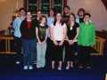 Row 1: Teri Slade, Morgan Gavin, Shawna Hoskins, Victoria Osbourne, Tyson Ingram; Row 2:Janna Lockyer, Cara Drover, Joachim Fagan, Aaron bolt, Matthew Osbourne,  Arnold's Cove, April 23, 2006