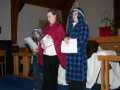 Mason Guy, Jessica Warren, Dakota Warren at Arnold's Cove Easter Program, April 16, 2006