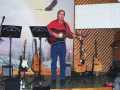Mr. Harvey Bishop performing a new song at Ecumenical Hymn Sing, Hodge's Cove, May 27, 2006