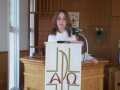 Maggie Crocker Leading the Youth Service at Hodge's Cove, April 23,2006