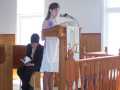 Rebecca Spurrell Leading the Psalm