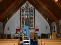Leeland Wareham Installing New Sound System in St. Michael's, Arnold's Cove, April, 2006