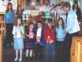 Sunday School Class Two Receiving a Special Bible, The Good Shepherd Youth Service, Norman's Cove, April 30, 2006