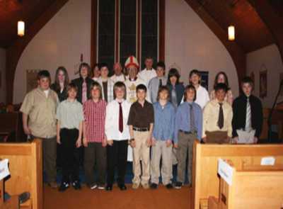 2008 Confirmation at St. Michael & All Angels, Arnold's Cove