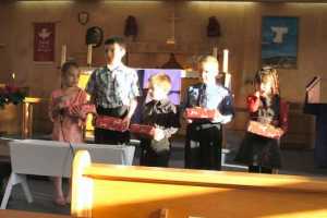 Presenting Gifts to Baby Jesus