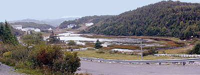 View from the front door of the church