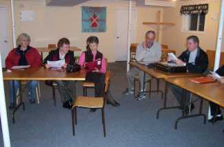 Betty Brown, Linda Toope, Delilah Snook, Andrew Peddle, Rev'd Nelson