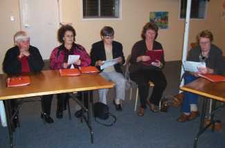 Rita Lockyer, Judy Reid, Edith Thorne, Grace Hiscock, Stella Combden