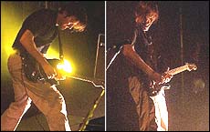 Ed O'Brien on stage at the St James