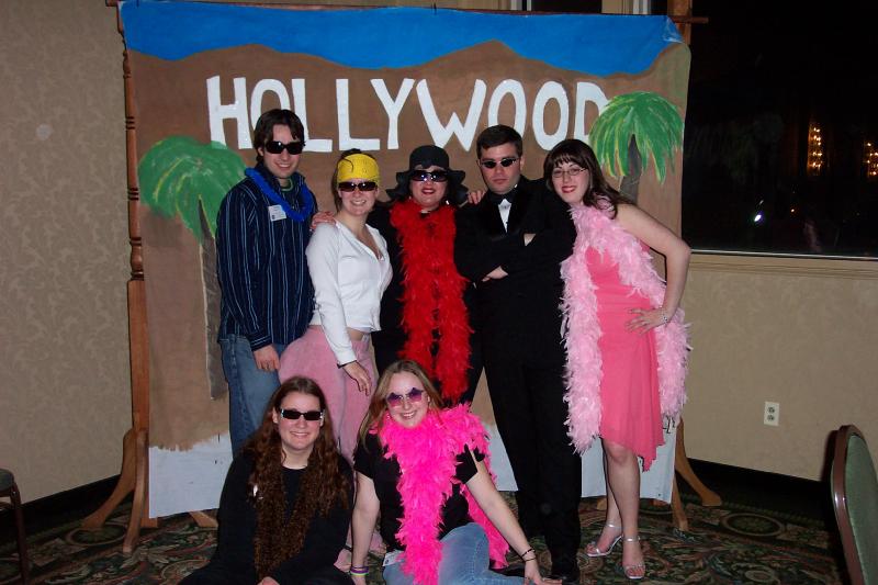 DCON 2005 - Dom, Elisa, Gen, Brian, Dana, Tracy, and Becca dressed up like Hollywood stars!