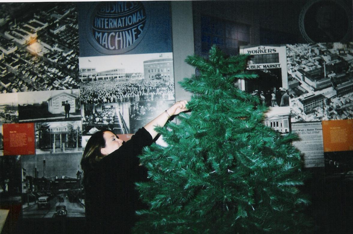 Southern Tier Divisional - Gen putting together a Christmas tree.