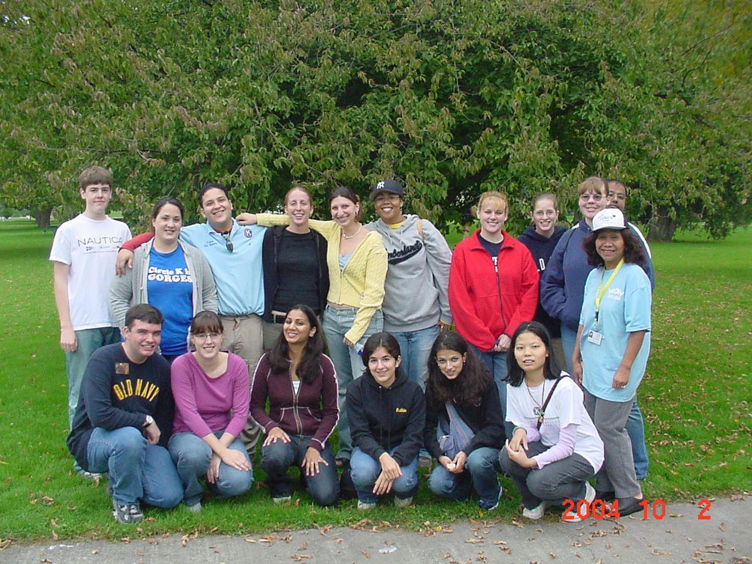 K-Family Day of Service 2004 - On October 2, 2004, we went to Stewart Park with other Circle K'ers, Kiwanians, and Key Clubbers and put together school kits to send to children overseas.