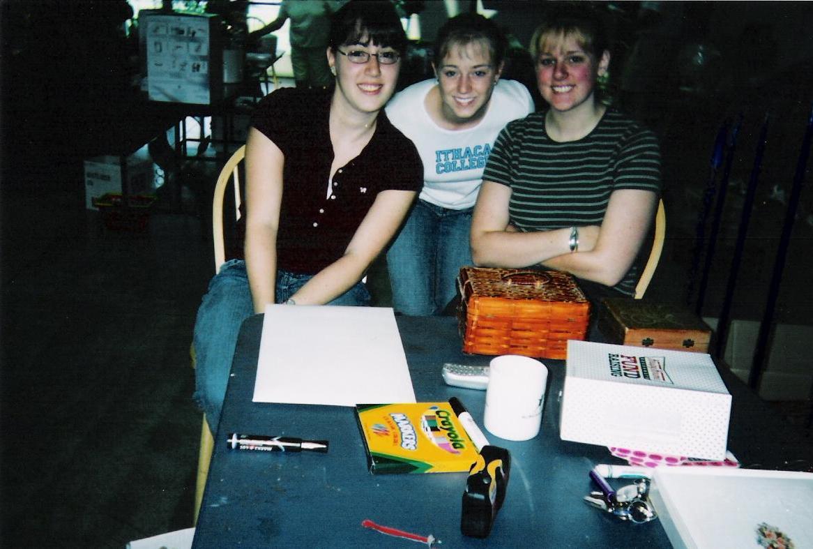 Kiwanis Garage Sale - Dana, Erin, and Stephanie.
