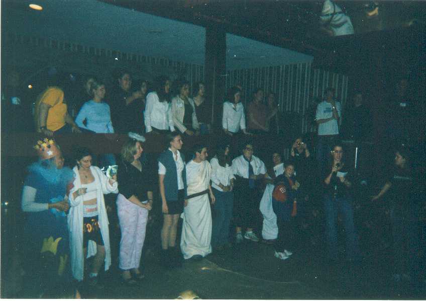 NY Speaking 2003 - The Presidents lined up on "Dress Your President" night!