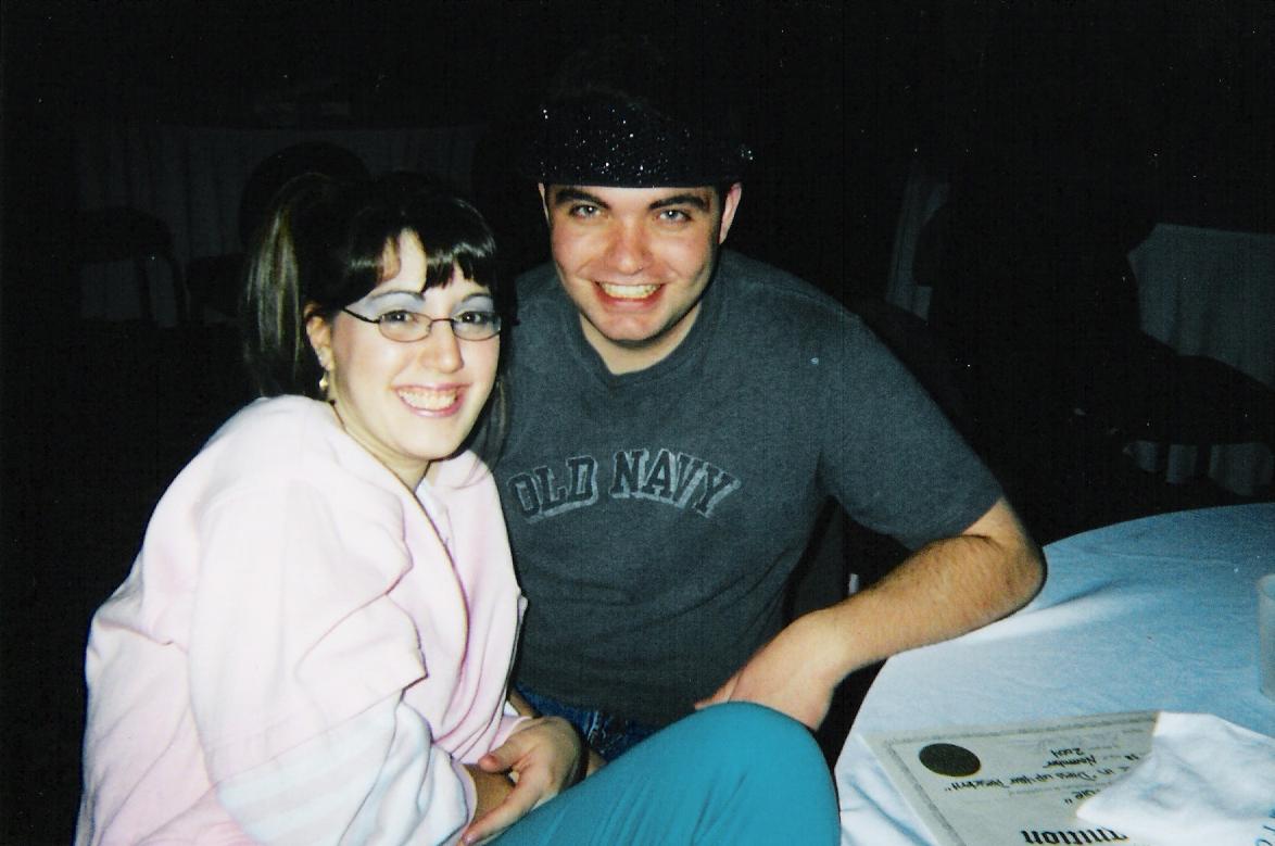NY Speaking 2004 - Dana dressed up in her 80's chick outfit and Brian sporting her visor!