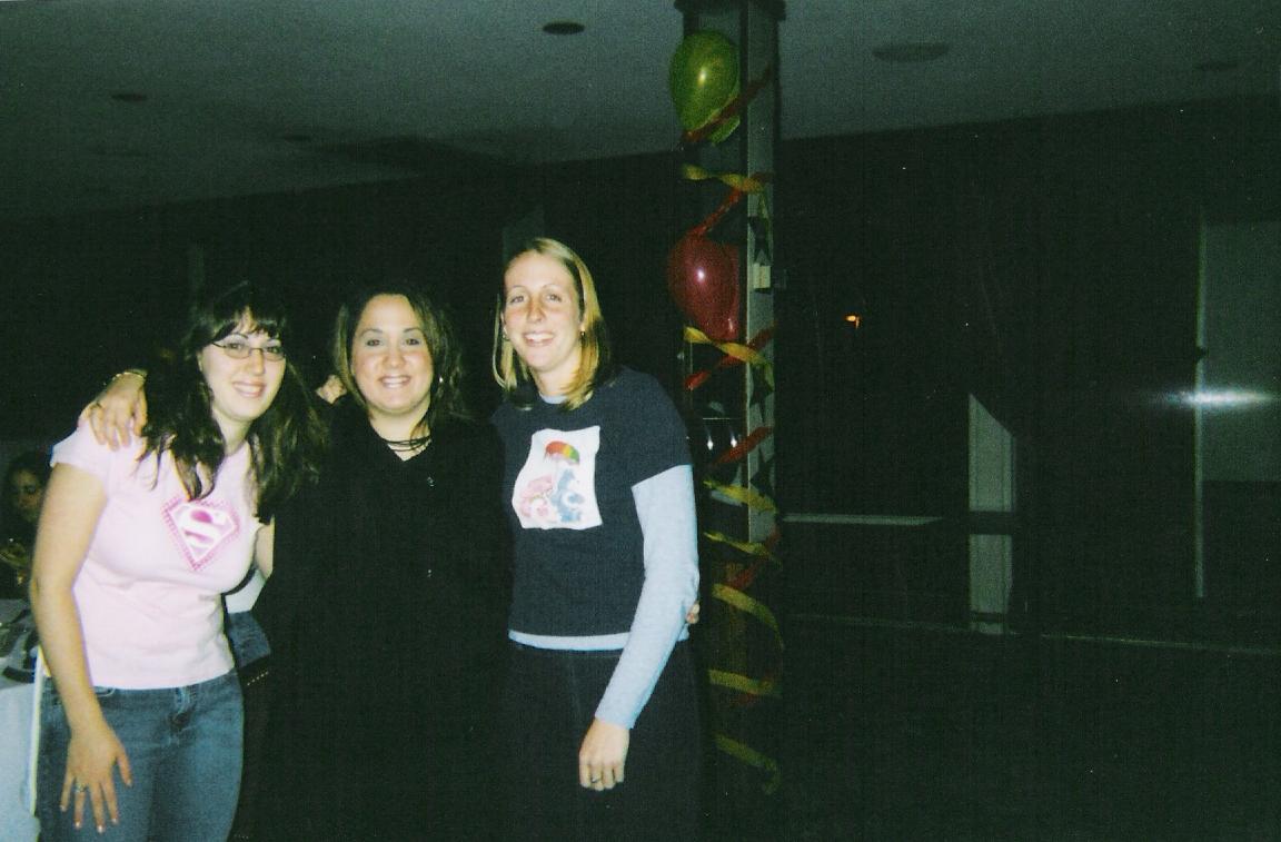 NY Speaking 2004 - Dana, Gen, and Kelly dressed up as superheroes!