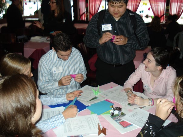 NY Speaking 2006 - Making paper cranes!