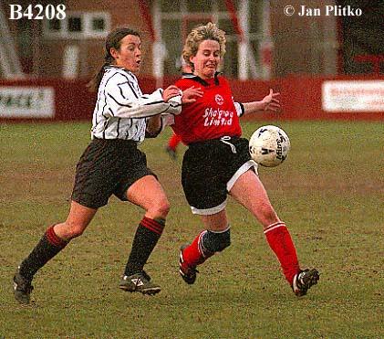 Carol Corbett under pressure(and her fab face says its all!)